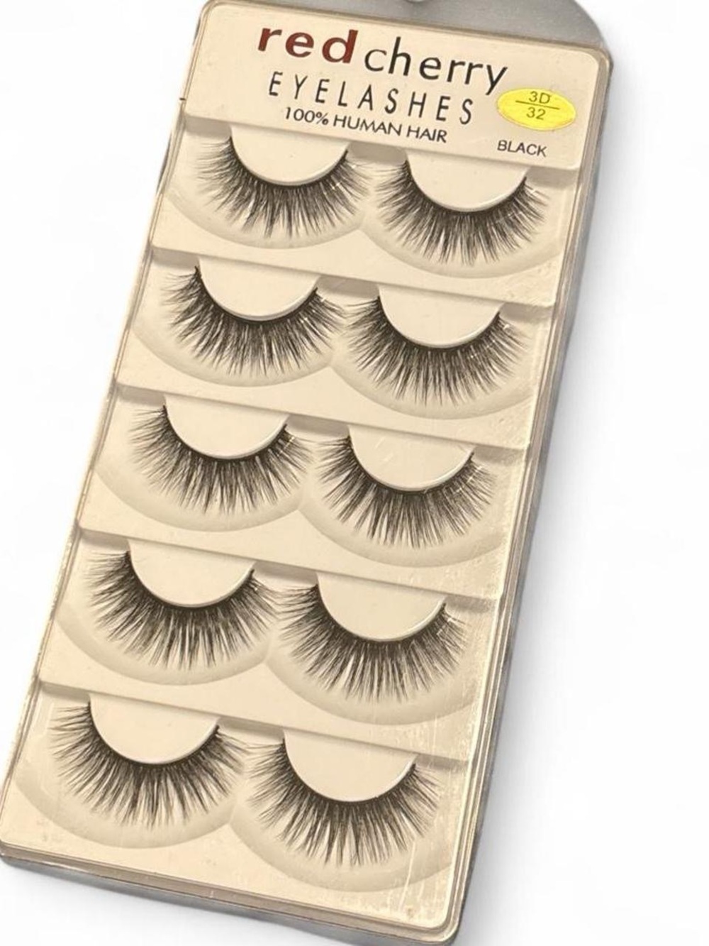 Red Cherry 3D-32 Black False Eyelashes - 5 Pair Set
